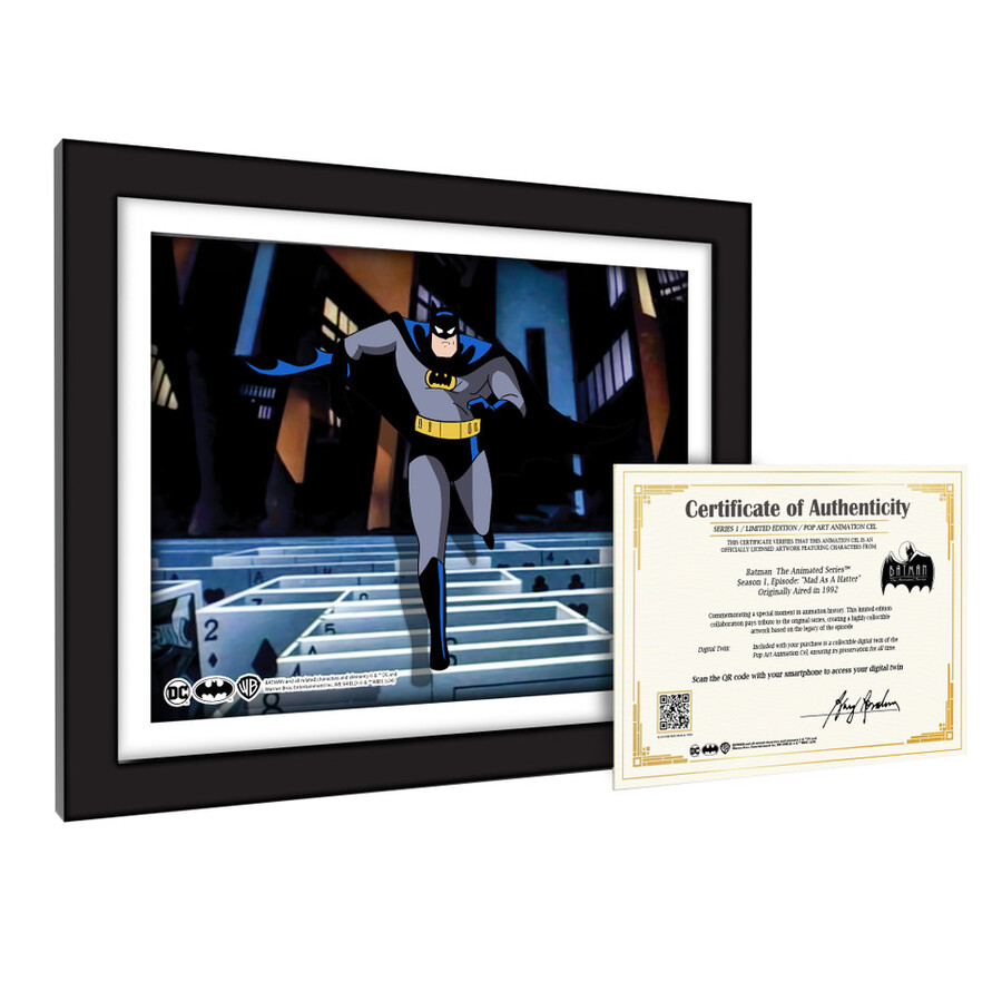 mad as a hatter 1012 batman animation cel art scene