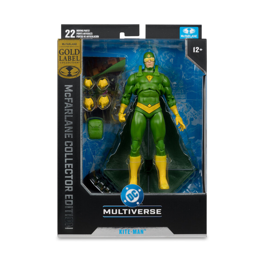 kite-man batman rogues mcfarlane collector edition gold label 7 figure