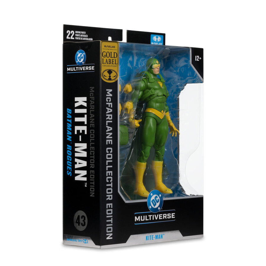 kite-man batman rogues mcfarlane collector edition gold label 7 figure