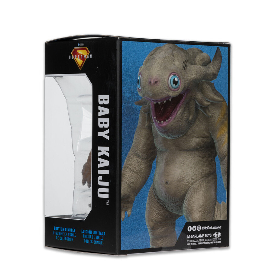 baby kaiju superman movie limited edition collector vinyl 4.5 figure