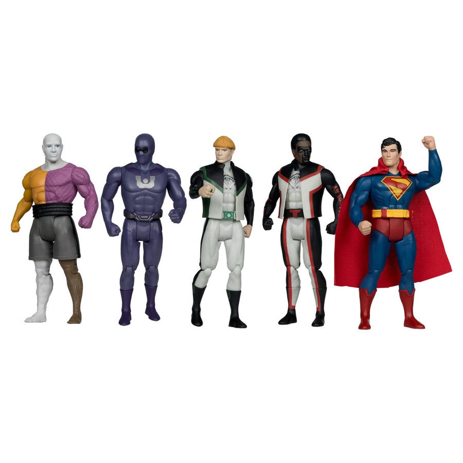 superman movie dc super powers 5-pack bundle gold label