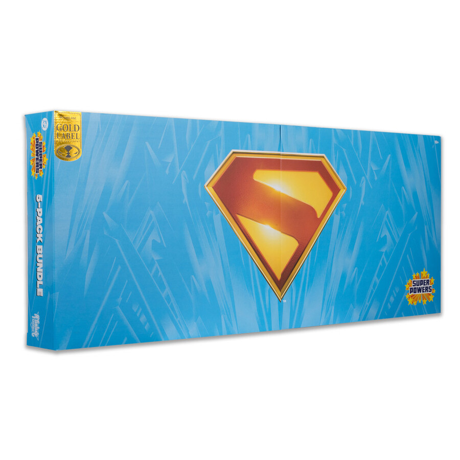 superman movie dc super powers 5-pack bundle gold label