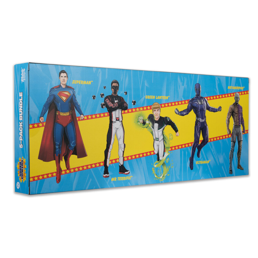 superman movie dc super powers 5-pack bundle gold label