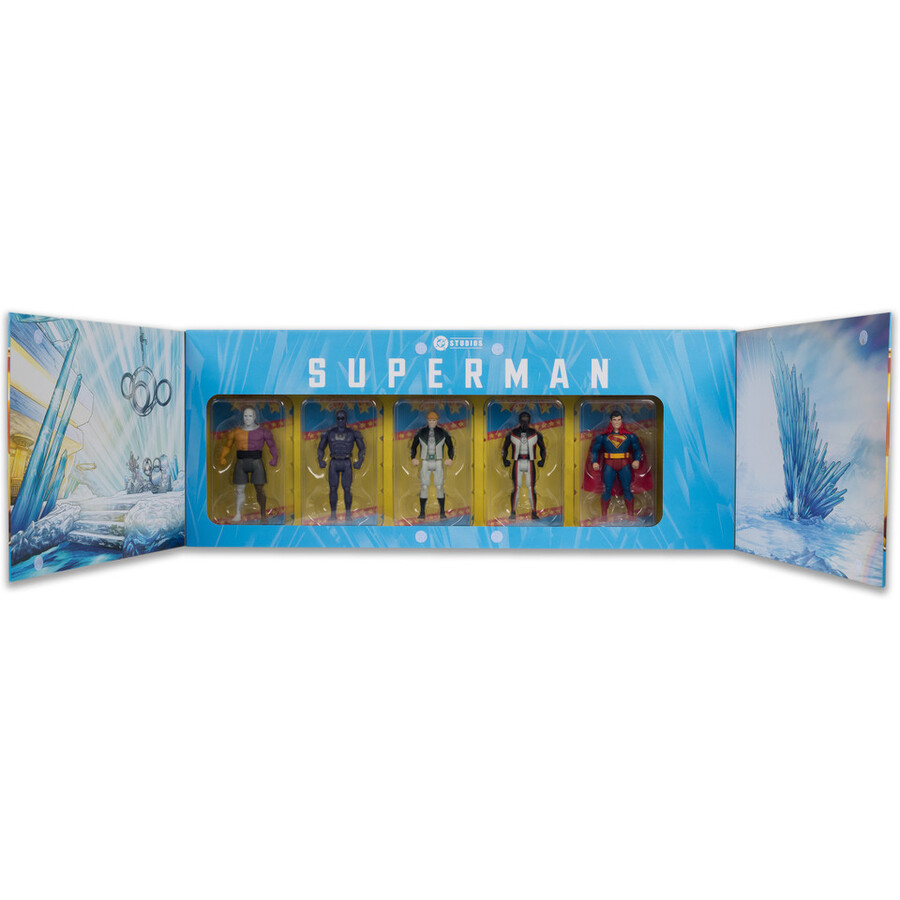 superman movie dc super powers 5-pack bundle gold label