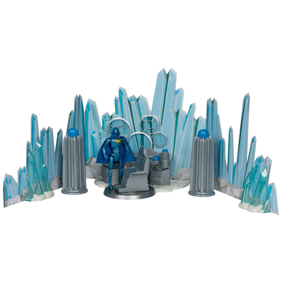 fortress of solitude supermans headquarters wrobot dc super powers superman movie gold label playset