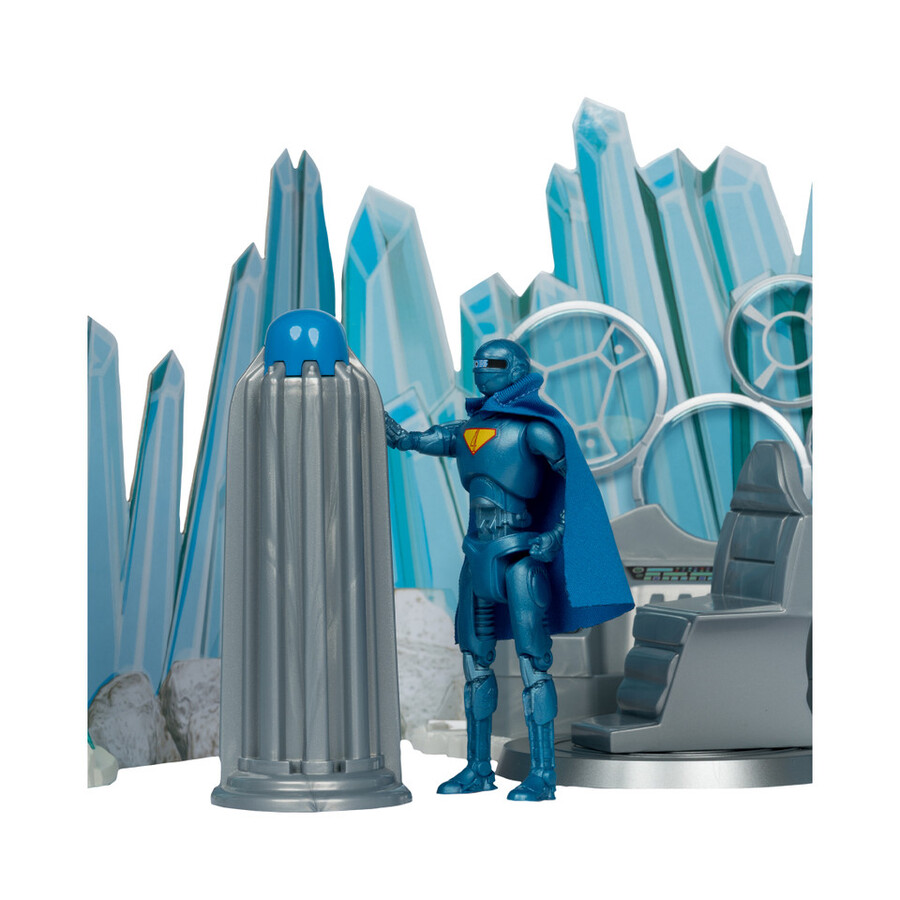 fortress of solitude supermans headquarters wrobot dc super powers superman movie gold label playset