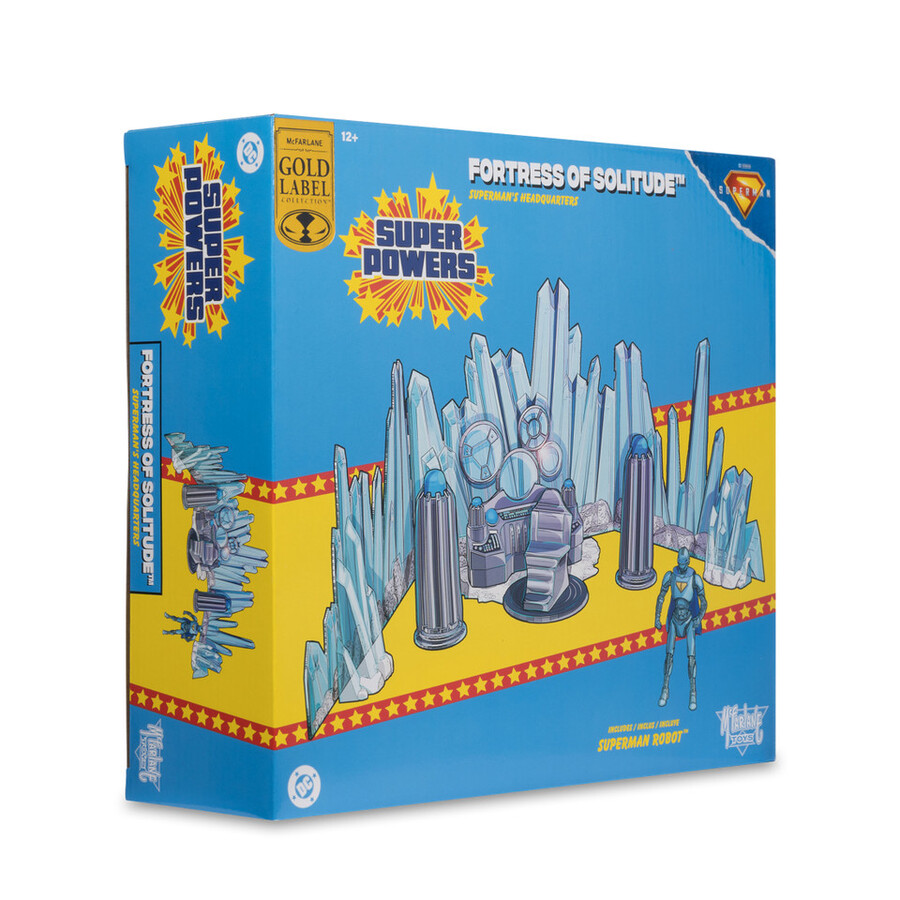 fortress of solitude supermans headquarters wrobot dc super powers superman movie gold label playset