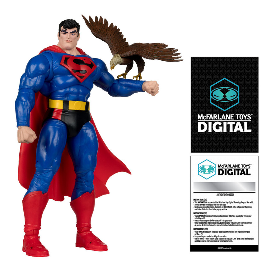 superman our worlds at war 7 figure wmcfarlane toys digital collectible