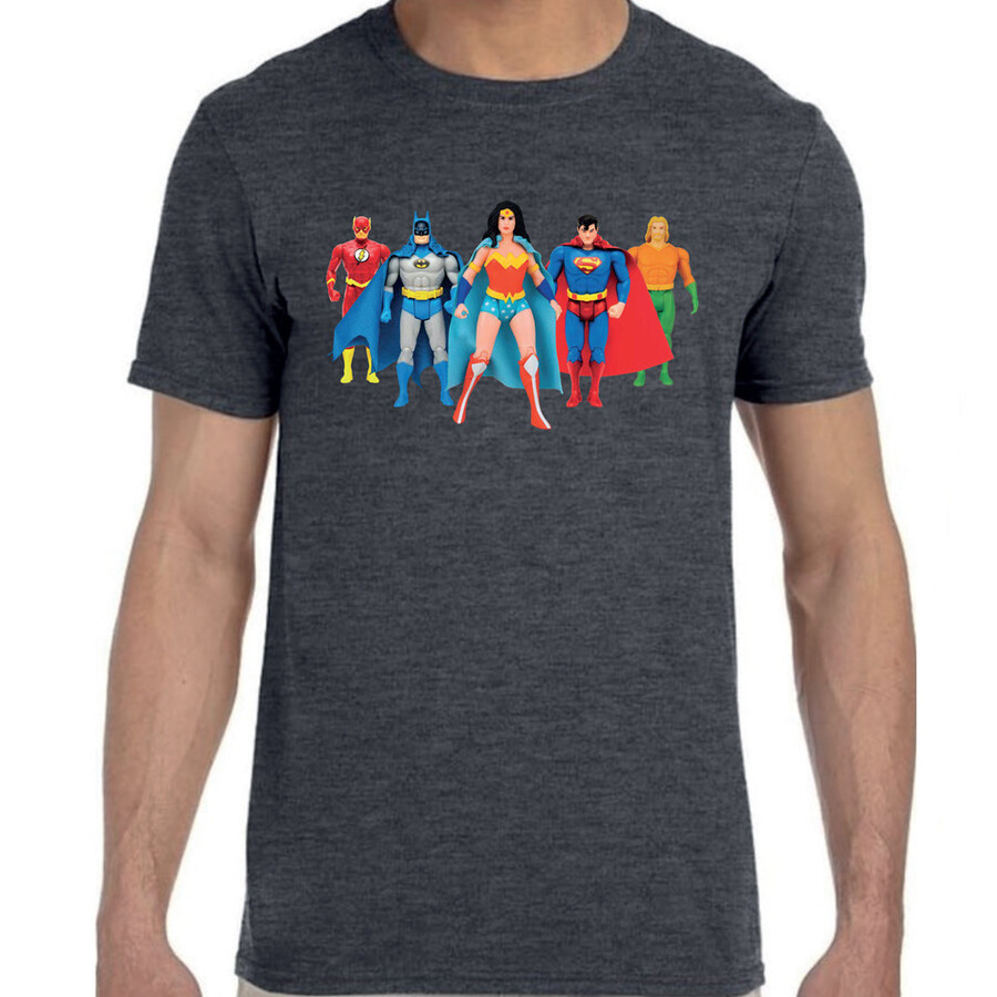 dc super powers 5 united t-shirt dark gray mts exclusive