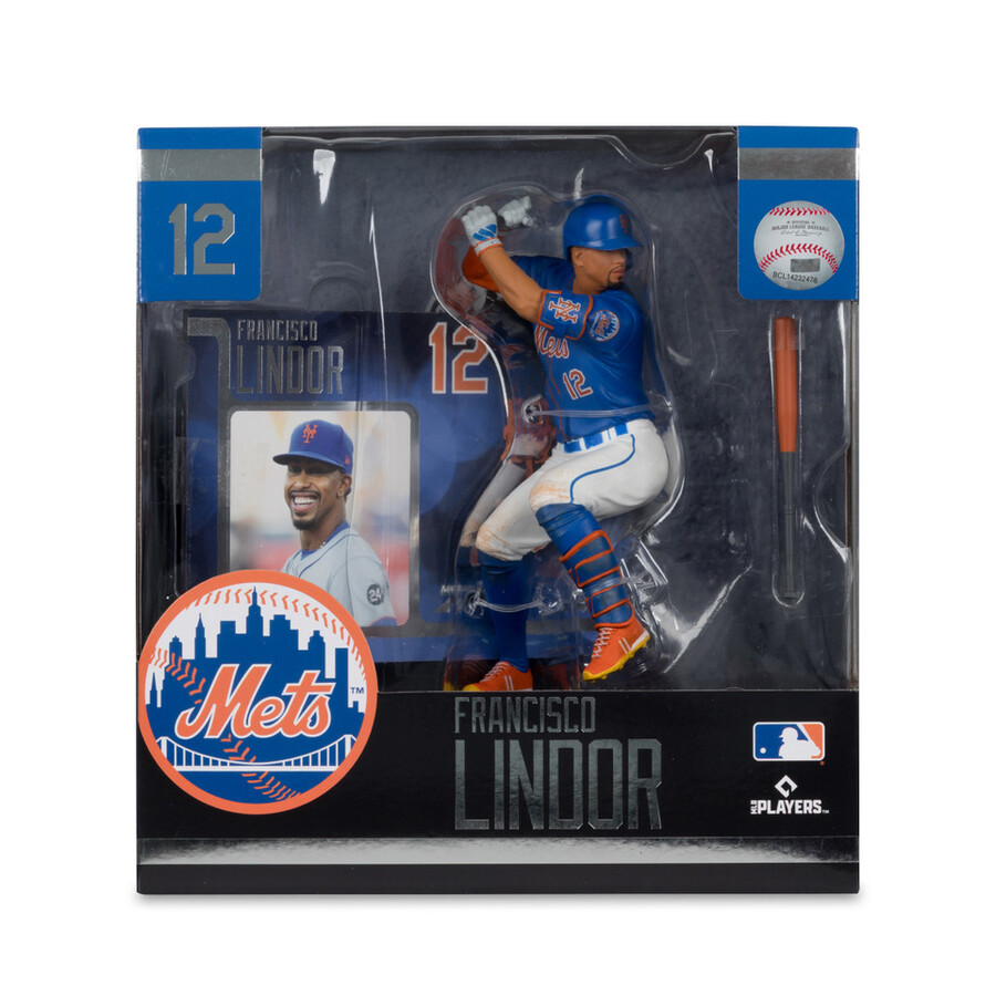 francisco lindor new york mets mlb 7 figure mcfarlanes sportspicks
