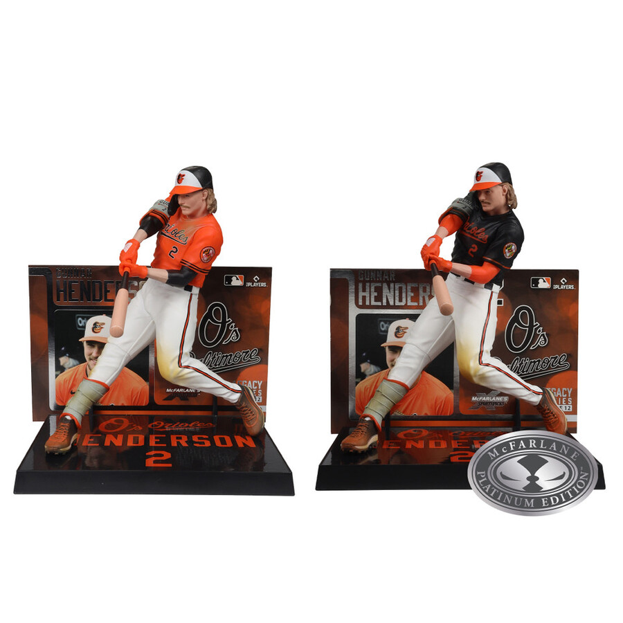 gunnar henderson mlb bundle 2 regular and platinum chase 7 figures mcfarlanes sportspicks