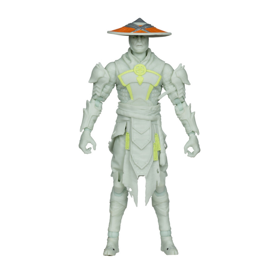raiden mortal kombat glow in the dark edition gold label 7 figure