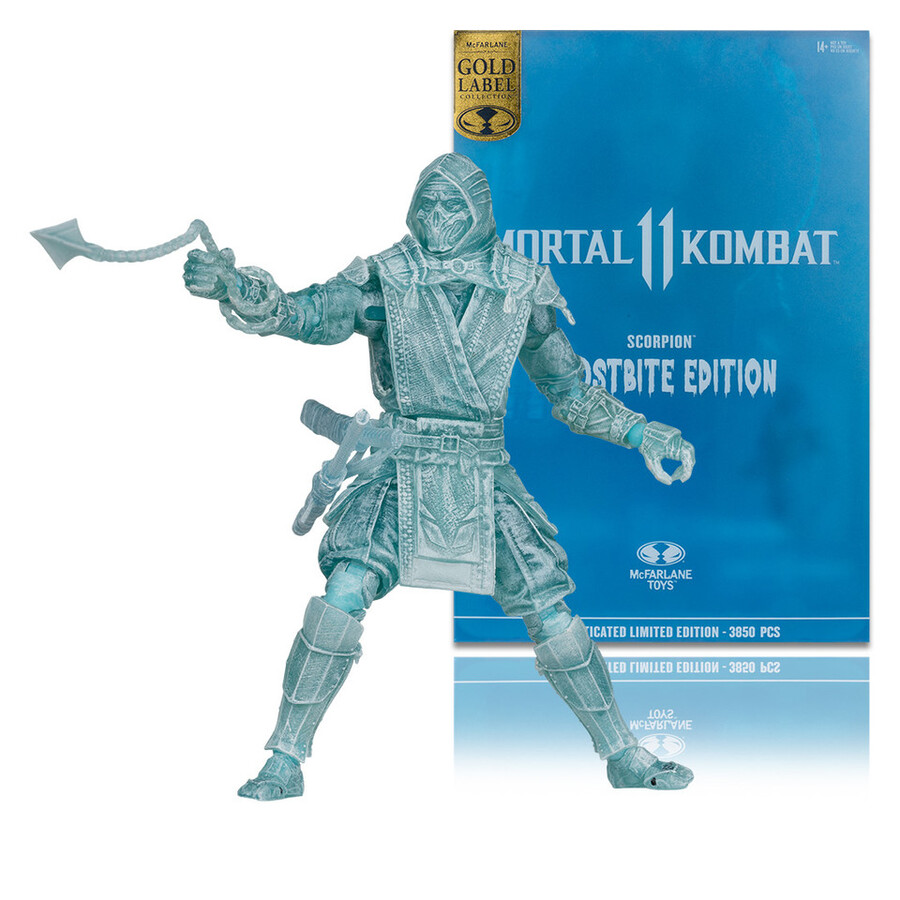 scorpion mortal kombat frostbite edition gold label 7 figure