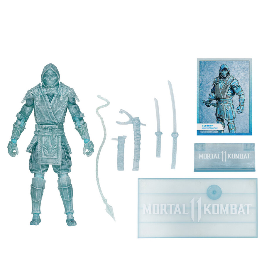 scorpion mortal kombat frostbite edition gold label 7 figure