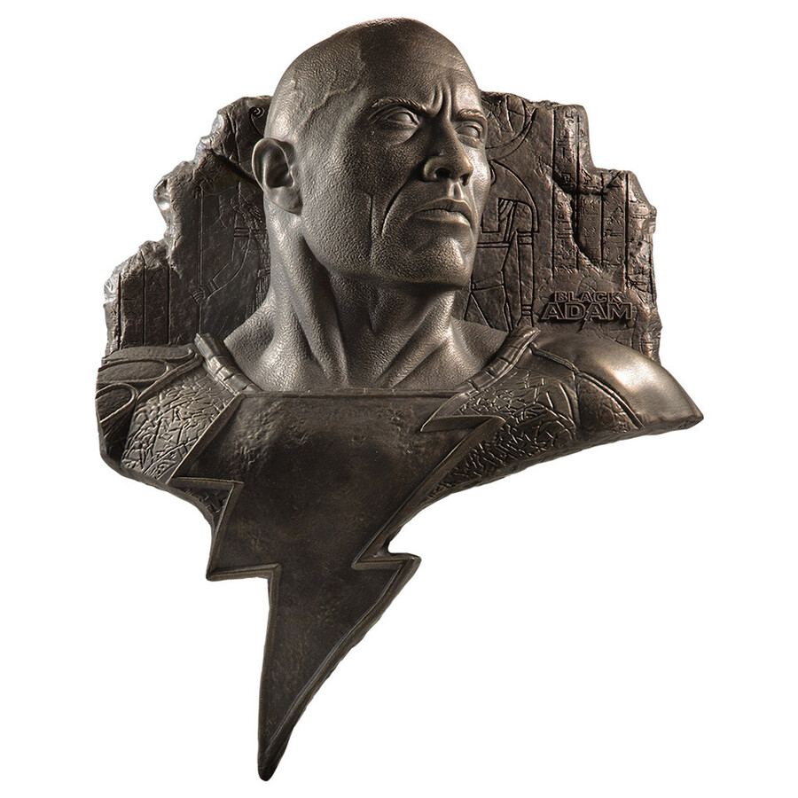 black adam dc icons 3d wall relief with digital collectible