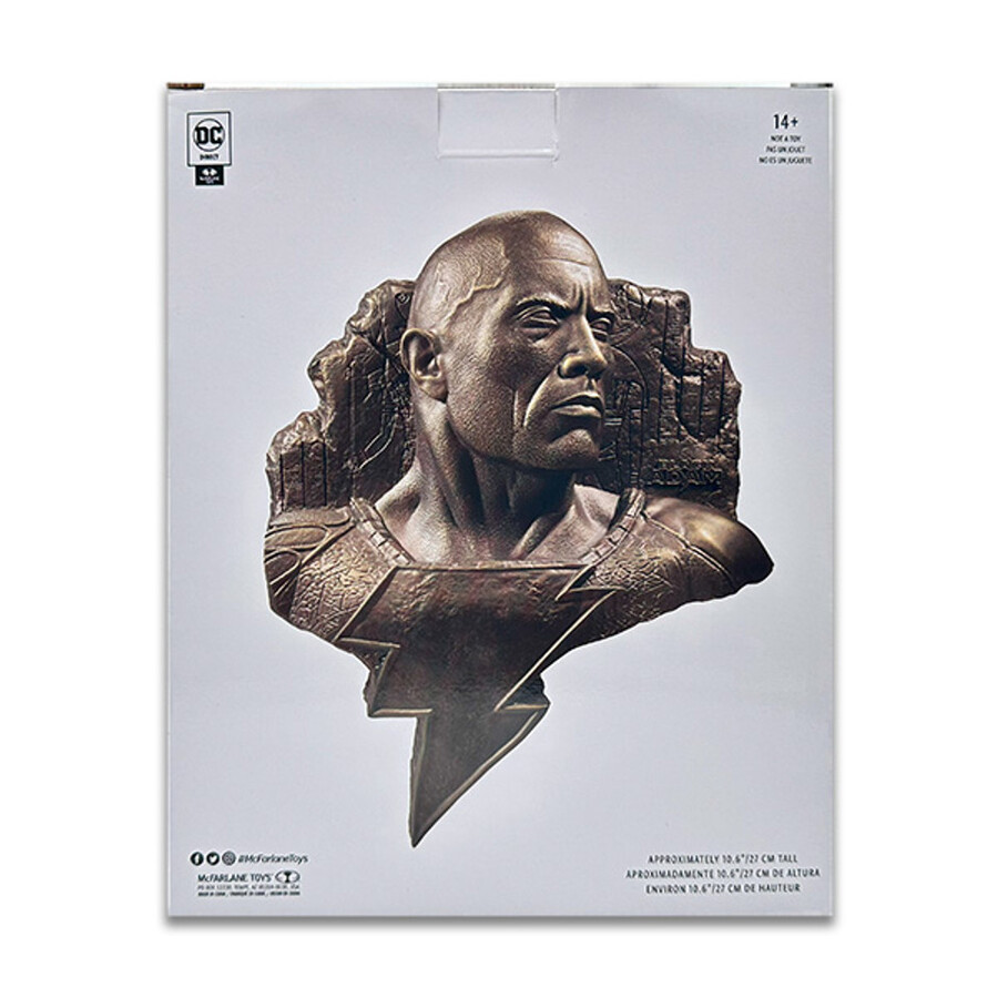 black adam dc icons 3d wall relief with digital collectible