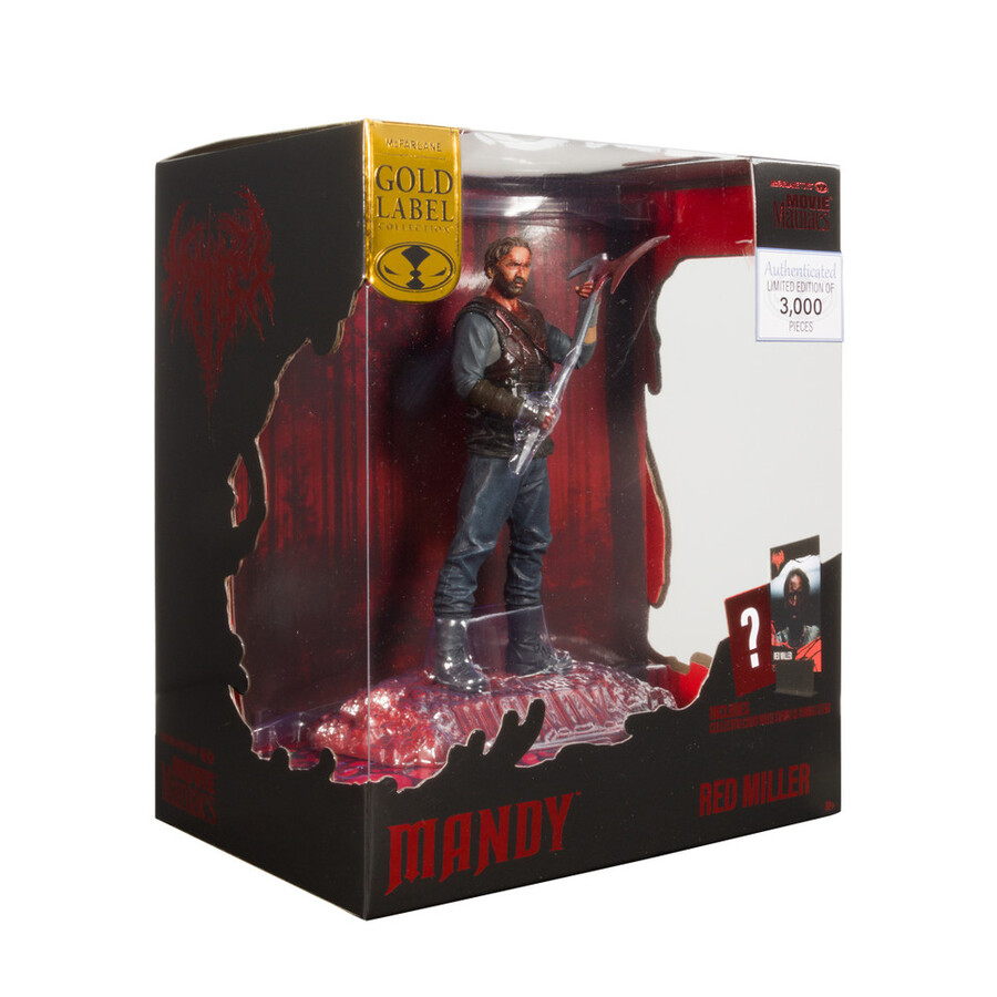 red miller mandy movie maniacs 6 posed figure gold label mcfarlane toys store exclusive