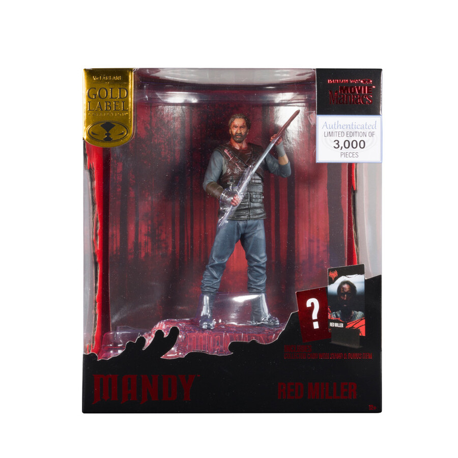 red miller mandy movie maniacs 6 posed figure gold label mcfarlane toys store exclusive