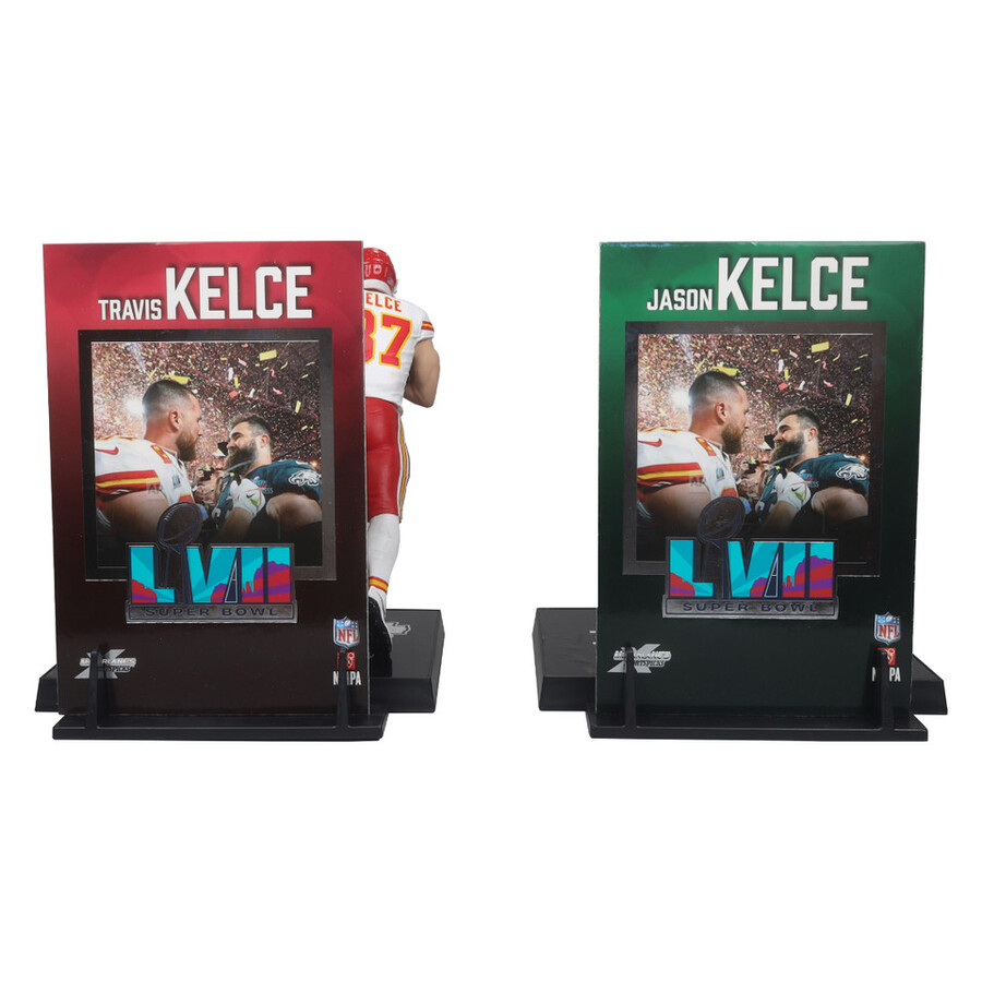 jason kelce and travis kelce super bowl lvii philadelphia eagleskansas city chiefs nfl 2-pack 7 figures mcfarlanes sportspicks