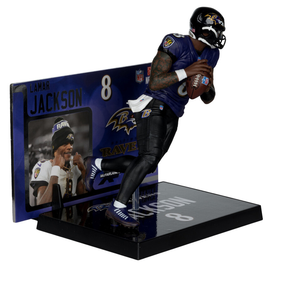 lamar jackson walternate jersey baltimore ravens nfl 7 figure mcfarlanes sportspicks