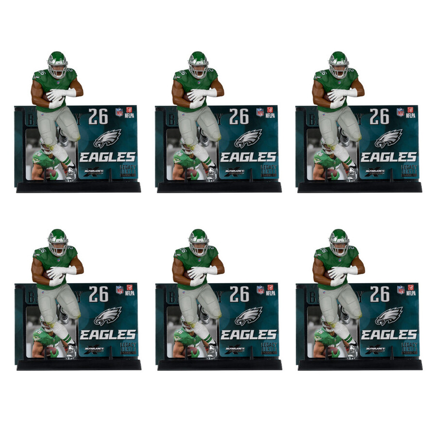 saquon barkley wclassic uniform - kelly green philadelphia eagles nfl factory sealed case 6