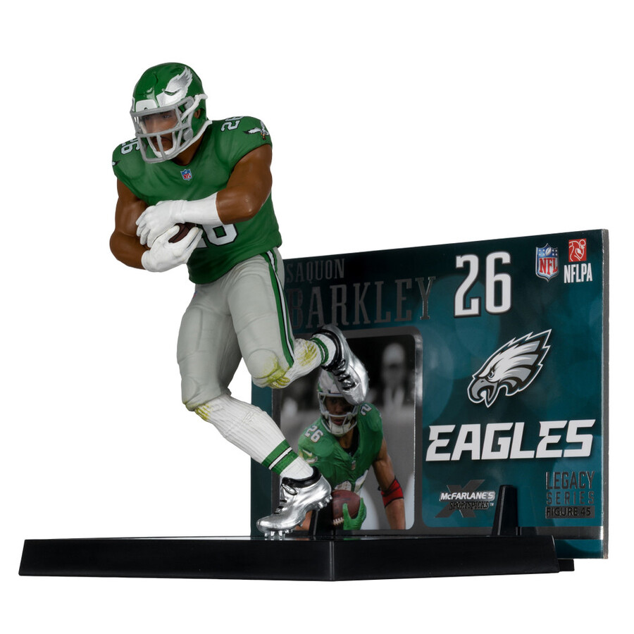 saquon barkley wclassic uniform - kelly green philadelphia eagles nfl factory sealed case 6