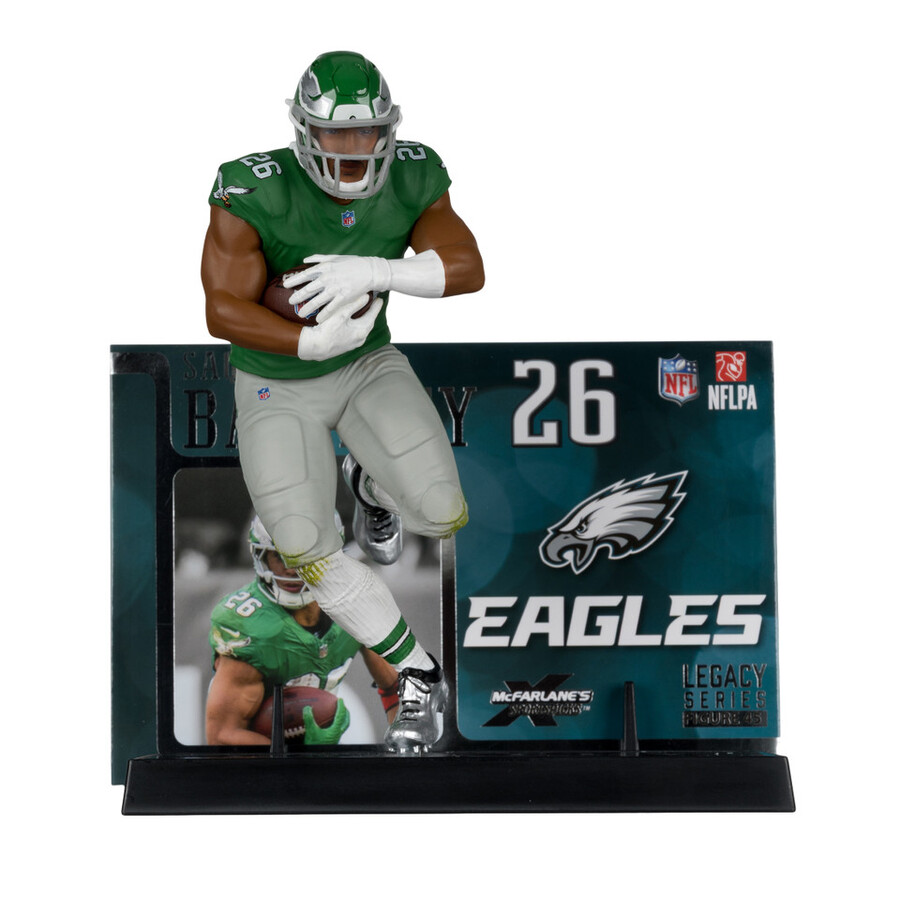 saquon barkley wclassic uniform - kelly green philadelphia eagles nfl factory sealed case 6