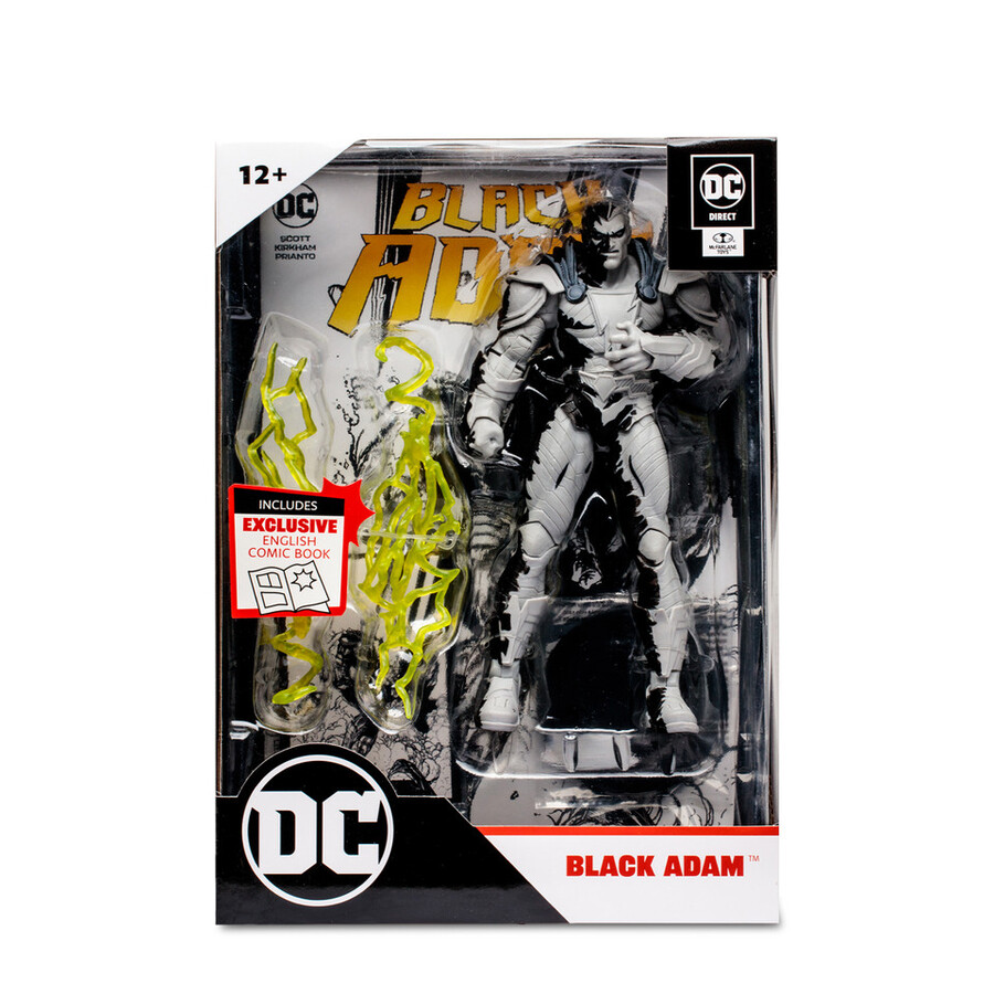 black adam line art variant dc page punchers 7 figure wcomic