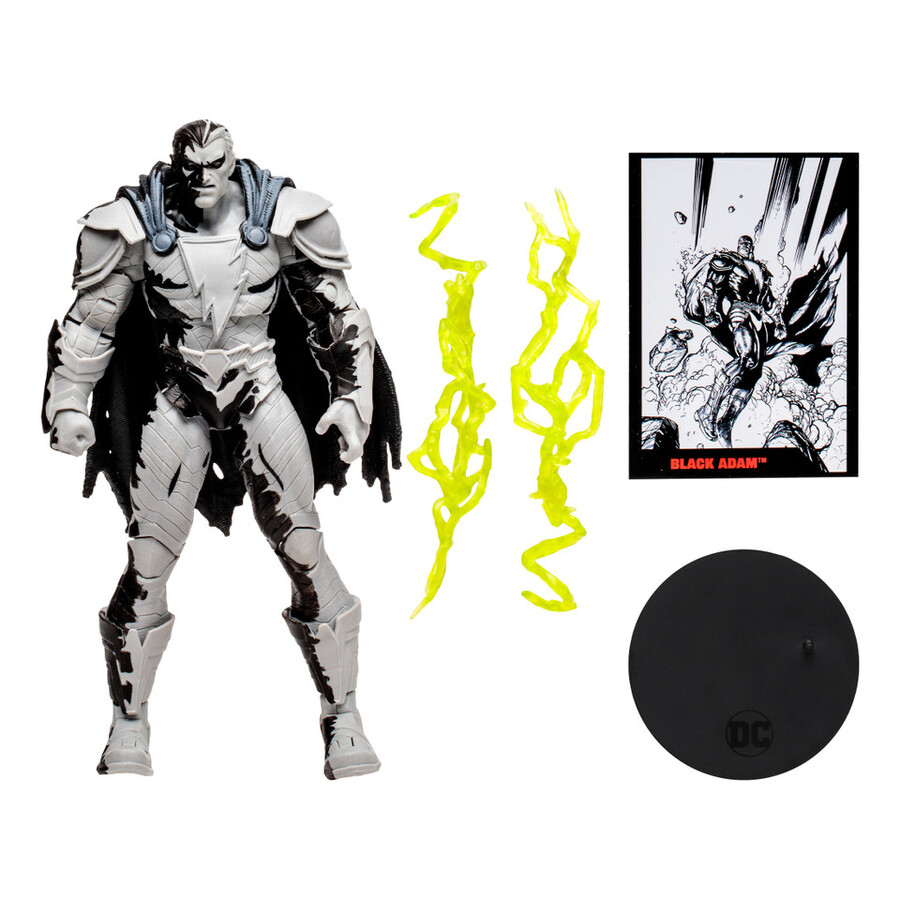 black adam line art variant dc page punchers 7 figure wcomic