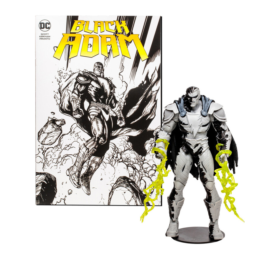 black adam line art variant dc page punchers 7 figure wcomic