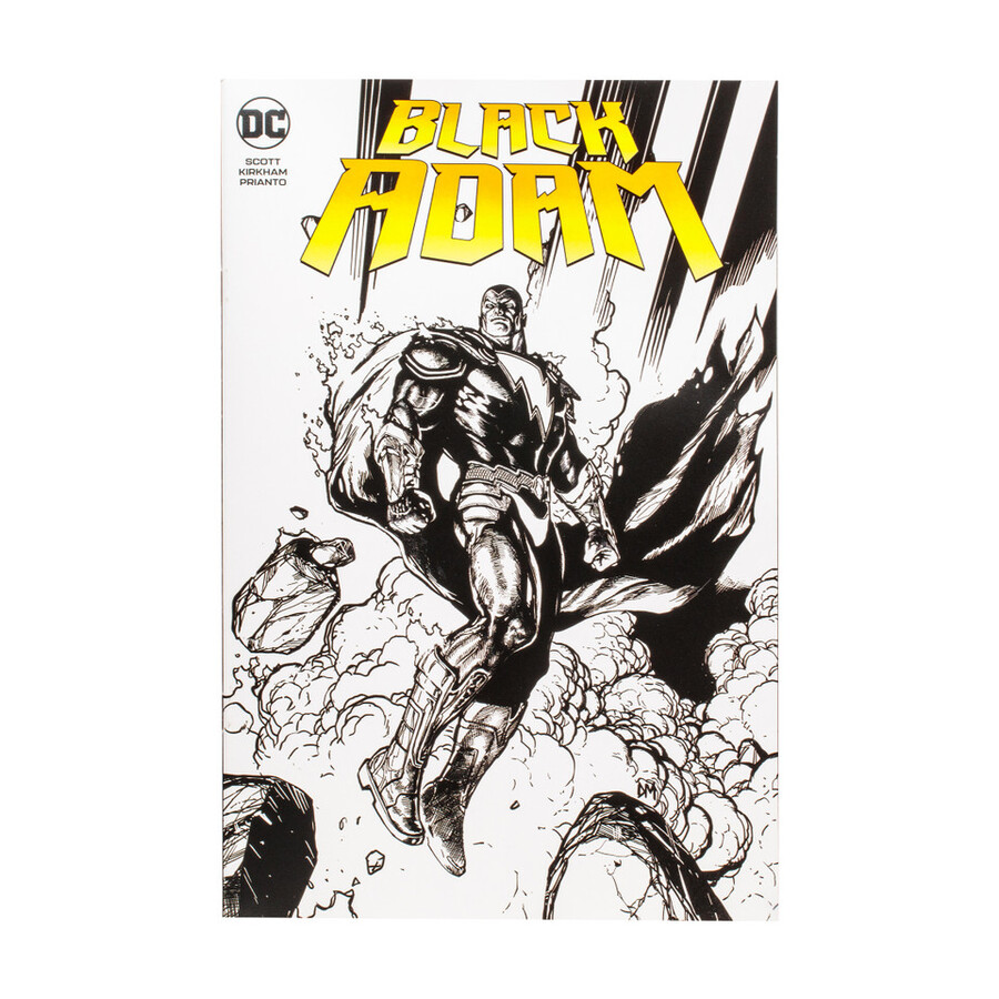 black adam line art variant dc page punchers 7 figure wcomic