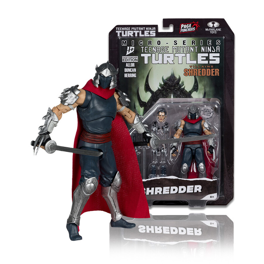 shredder page punchers teenage mutant ninja turtles 5 figure wcomic