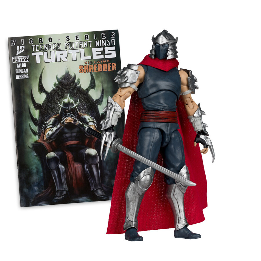 shredder page punchers teenage mutant ninja turtles 5 figure wcomic