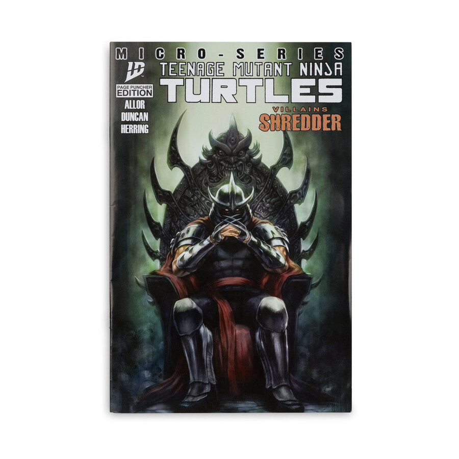 shredder page punchers teenage mutant ninja turtles 5 figure wcomic
