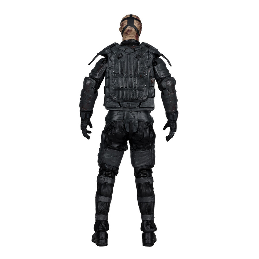 gas mask zombie the walking dead 5 figure