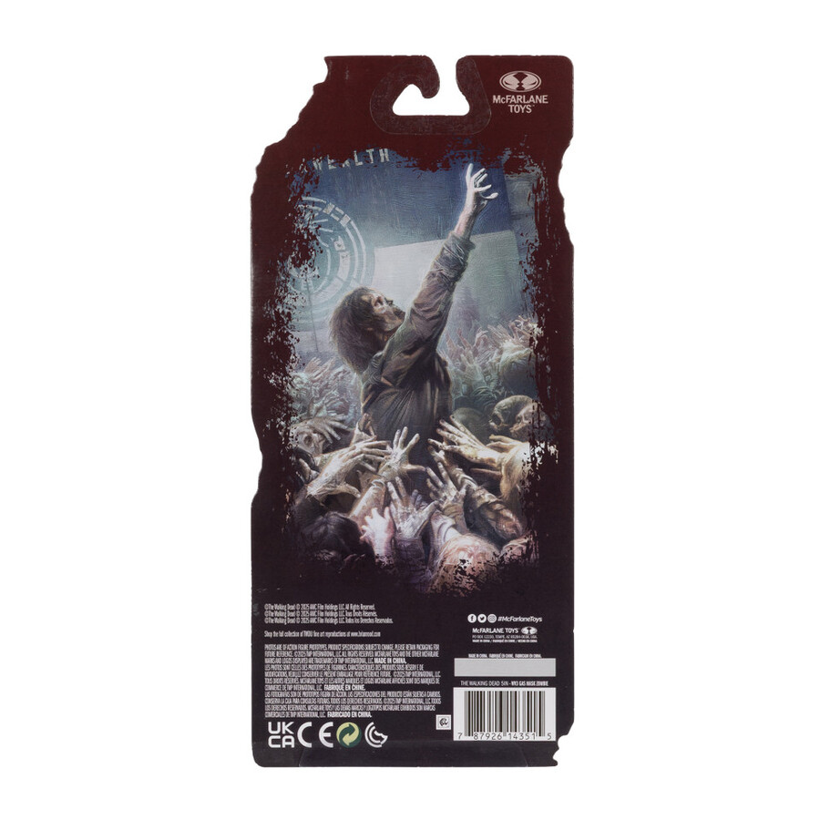 gas mask zombie the walking dead 5 figure