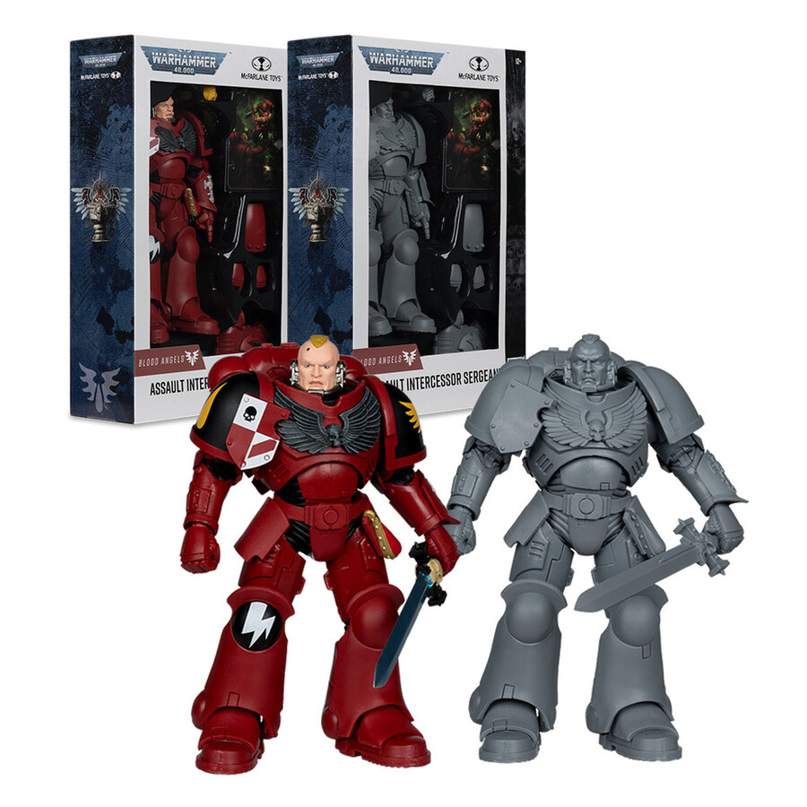 intercessor sergeant blood angels with artist proof warhammer 40000 bundle 2 7 figures