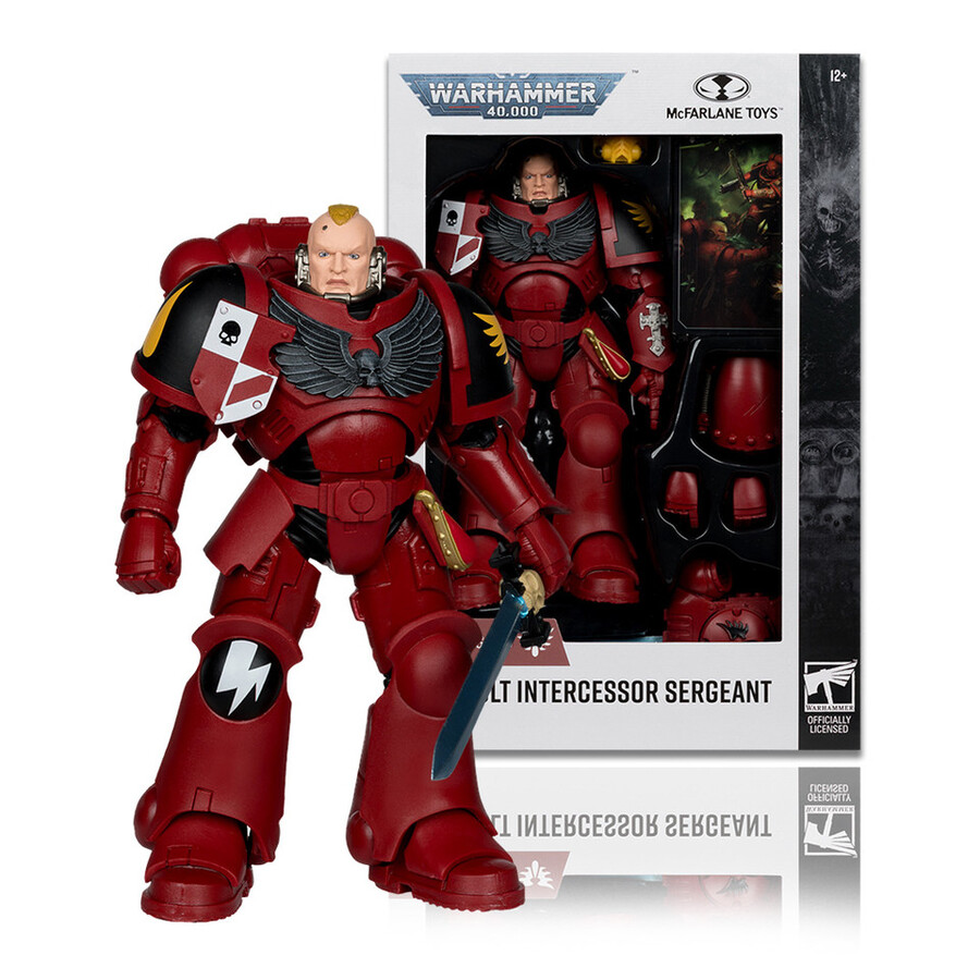 intercessor sergeant blood angels with artist proof warhammer 40000 bundle 2 7 figures