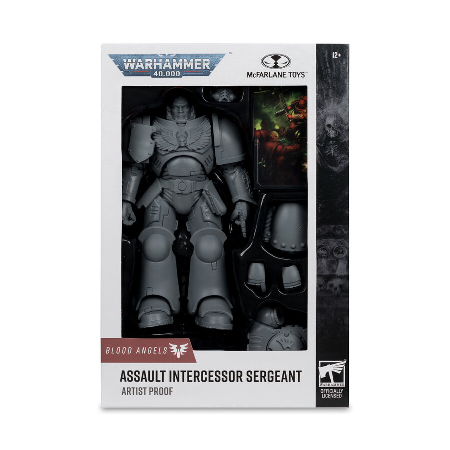 intercessor sergeant blood angels with artist proof warhammer 40000 bundle 2 7 figures
