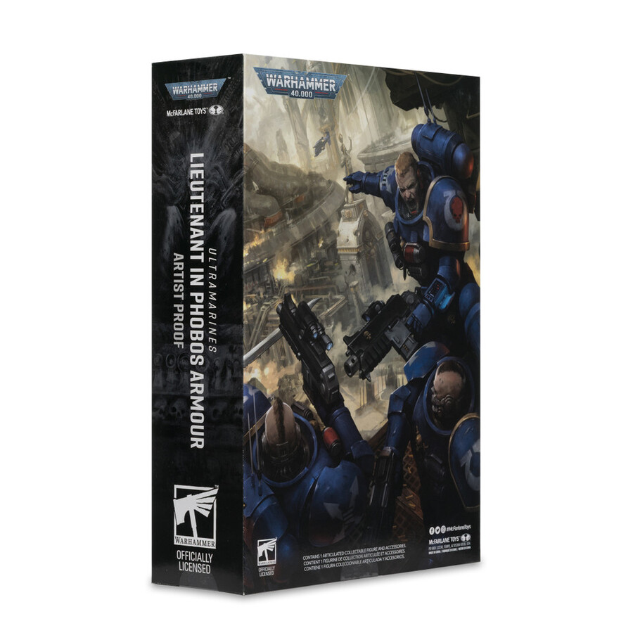 ultramarines lieutenant in phobos armor artist proof warhammer 40000 7 figure