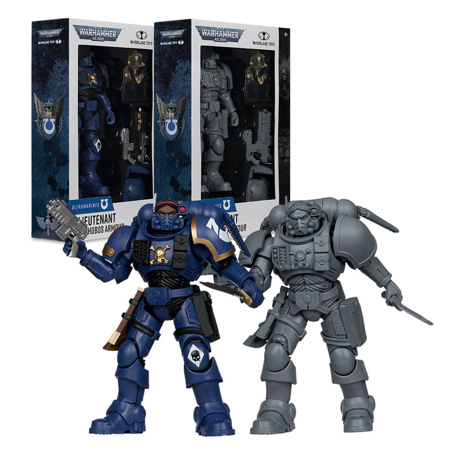 lieutenant in phobos armor ultramarines with artist proof warhammer 40000 bundle 2 7figures