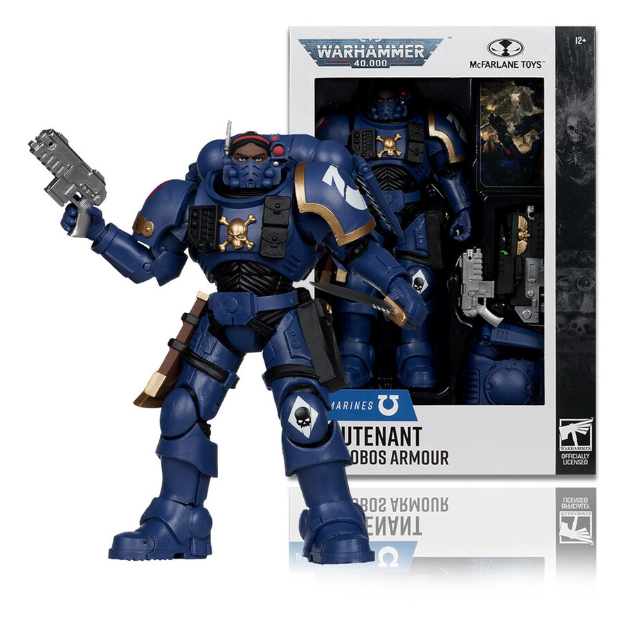 lieutenant in phobos armor ultramarines with artist proof warhammer 40000 bundle 2 7figures