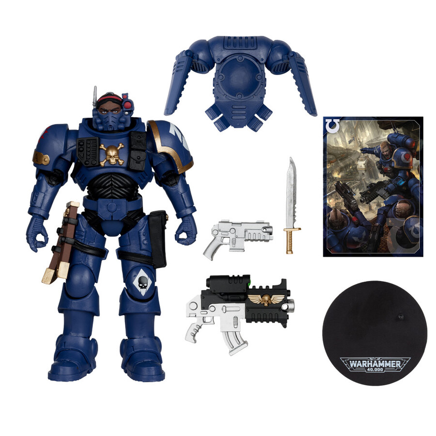 lieutenant in phobos armor ultramarines with artist proof warhammer 40000 bundle 2 7figures