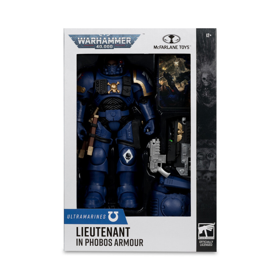lieutenant in phobos armor ultramarines with artist proof warhammer 40000 bundle 2 7figures
