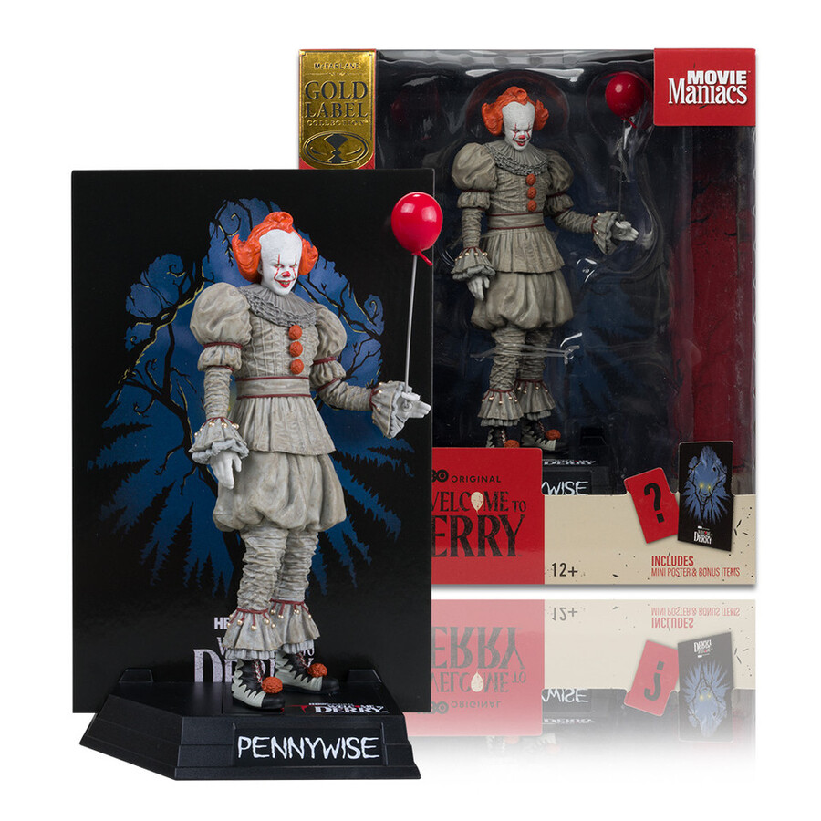 pennywisepennywise flashback welcome to derry bundle 2 6 posed figures gold label