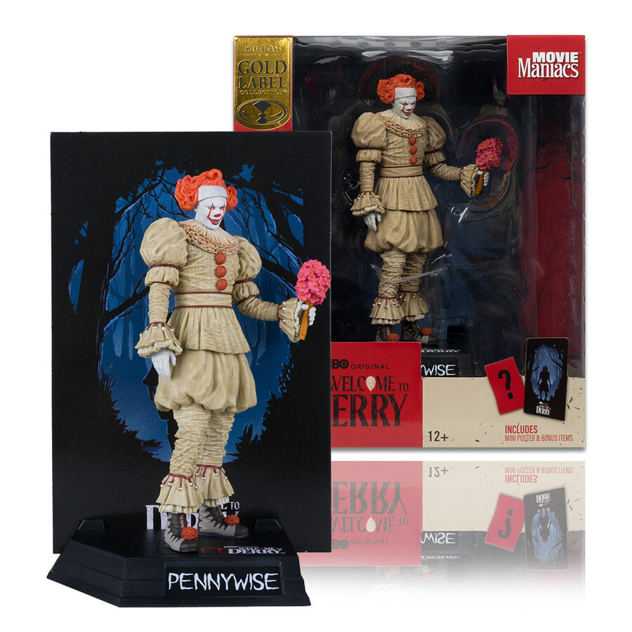pennywisepennywise flashback welcome to derry bundle 2 6 posed figures gold label