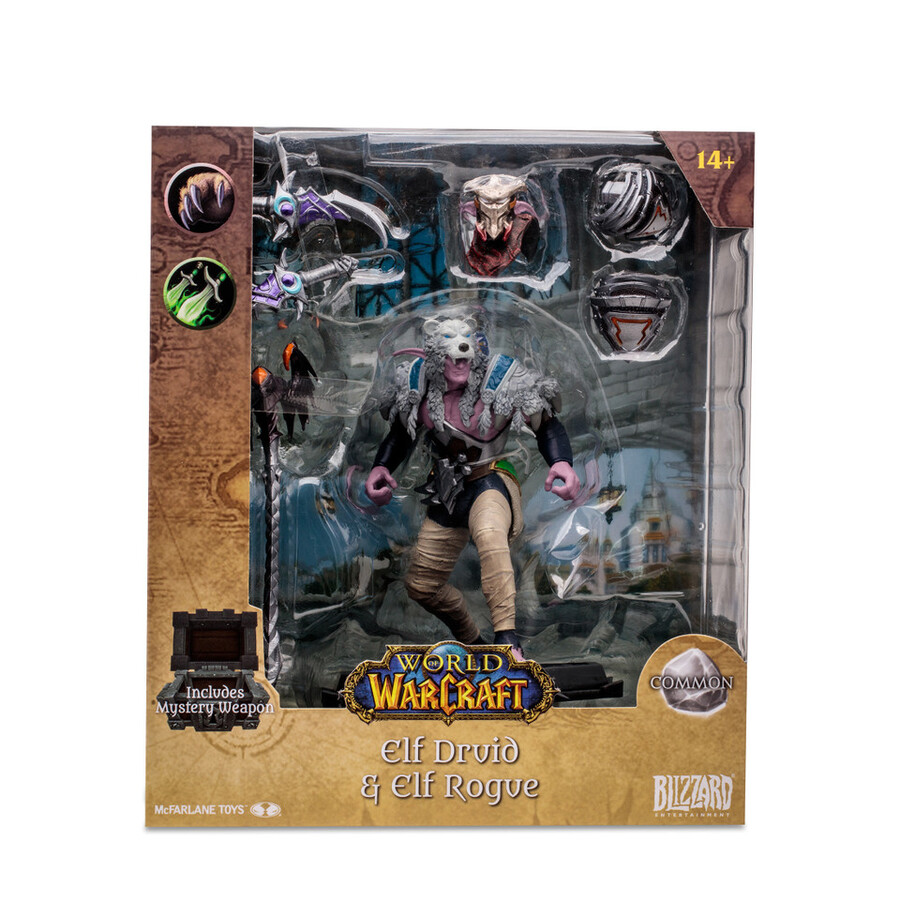 elf druidrogue common world of warcraft 112 scale posed figure